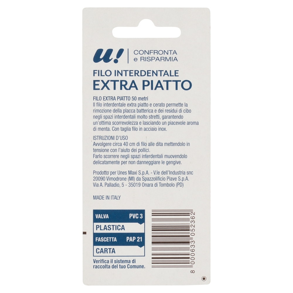 Filo Interdentale Extra Piatto U! Confronta e Risparmia